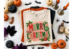 Merry Christmas Retro PNG Shirt Design Product Image 2
