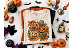 Halloween Pumpkin Jack-o-Lantern PNG Tee Product Image 2