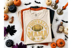 Football Mama PNG Shirt Design Fall Tee Product Image 2