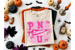 Pink Out Custom Cheer PNG Shirt Design Product Image 1