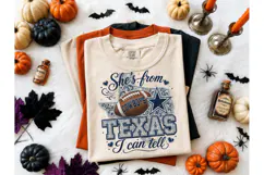She's From Texas Cowboys PNG Shirt Product Image 1