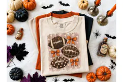 Football Bow Halloween PNG Shirt Design Product Image 2