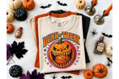 Dunk or Treat Halloween Basketball PNG Product Image 2