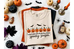 Spooky Season Dancing Pumpkins PNG Tee Product Image 2