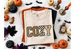 Cozy Fall Halloween PNG Shirt Design Product Image 2