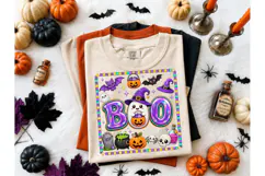 Cute BOO Halloween Ghost PNG Shirt Desig Product Image 1