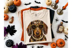 Dachshund Halloween PNG Tee Design Product Image 2