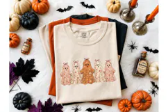 Floral Ghost Coquette Halloween PNG Tee Product Image 2