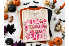 I'm Literally Just A Girl PNG Tee Product Image 2