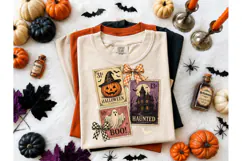 Halloween Stamp Vintage PNG Shirt Design Product Image 2