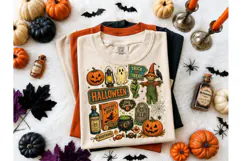 Halloween Vintage Collage PNG Tee Design Product Image 2