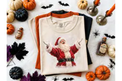 Vintage Santa Claus PNG Sublimation Tee Product Image 2