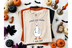 Nurse Duck Vitals Stable PNG Tee Design Product Image 2
