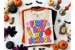 First Day of School PNG Sublimation Tee Product Image 2