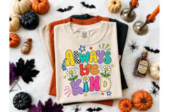 Always Be Kind PNG Colorful Tee Design Product Image 2