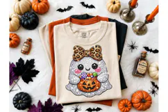 Rhinestone Ghost Halloween PNG Tee Product Image 2