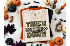 Touchdown Camo Football PNG Tee Design Product Image 2