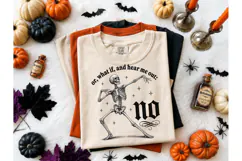 Or Hear Me Out No Skeleton PNG Tee Product Image 2