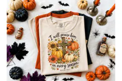 Fall Praise Him Every Season PNG Tee Product Image 2