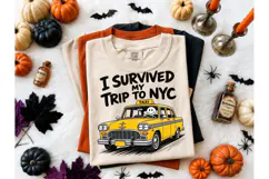 I Survived NYC Taxi Tee PNG Design Product Image 2