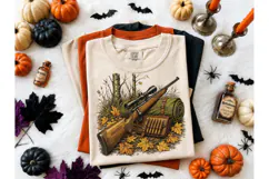 Hunting Rifle Fall PNG Shirt Design Product Image 1