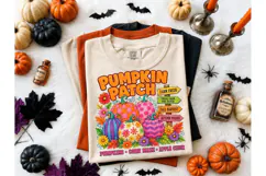 Pumpkin Patch Fall Harvest PNG Tee Desig Product Image 2