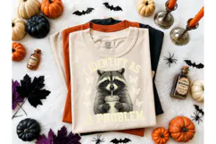 Raccoon I Identify As A Problem PNG Tee Product Image 2