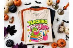 Teaching Is My Jam Frog PNG Tee Product Image 2