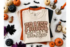 Praise The Lord Polka Dot Drip PNG Tee Product Image 2