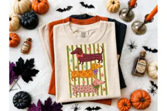 Dachshund Trio Striped PNG Tee Design Product Image 2
