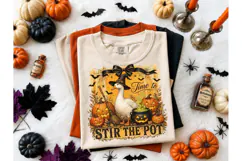 Witch Goose Halloween PNG Tee Design Product Image 1