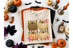 Fall Pumpkin Coquette Bow PNG Shirt Desi Product Image 2