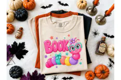Book Worm Caterpillar PNG Tee Design Product Image 2