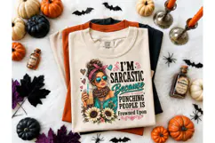 Sarcastic Messy Bun PNG Tee Design Product Image 2
