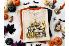 Birthday Queen Crown PNG Sublimation Tee Product Image 2