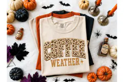 Coffee Weather Leopard PNG Shirt Design-Coffee Weather Leopa Product Image 1