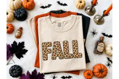 Fall Leopard Print PNG Shirt Design Product Image 2