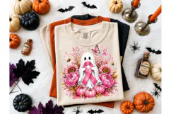 Ghost Breast Cancer Awareness PNG Tee Product Image 2
