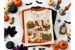 All Booked for Fall PNG Shirt Design Product Image 2