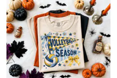Volleyball Season Pennant PNG Tee Design Product Image 2