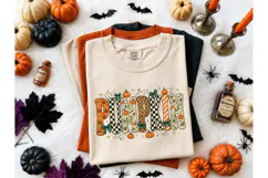 Pumpkin Halloween PNG Sublimation Tee Product Image 2