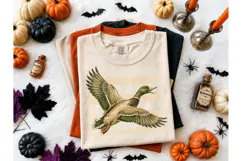 Mallard Duck Flying Halloween PNG Tee Product Image 2