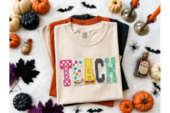 TEACH Faux Embroidery PNG Shirt Design Product Image 2