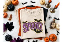 Spooky Bat Halloween PNG Shirt Design Product Image 1