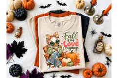 Fall Is My Love Language Duck PNG Tee Product Image 1