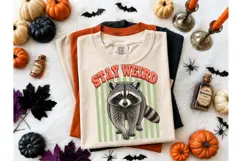 Stay Weird Raccoon PNG Shirt Design Product Image 2