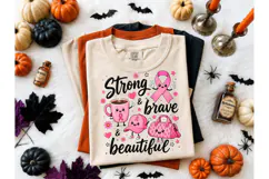 Strong Brave Beautiful PNG Breast Cancer Product Image 2