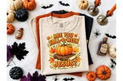 Fall-O-Ween Jesus PNG Christian Tee Product Image 2