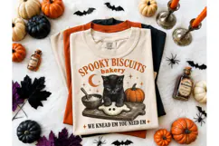 Spooky Biscuits Bakery Halloween Cat PNG Product Image 2