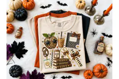Teacher Fall Halloween PNG Sublimation T Product Image 1